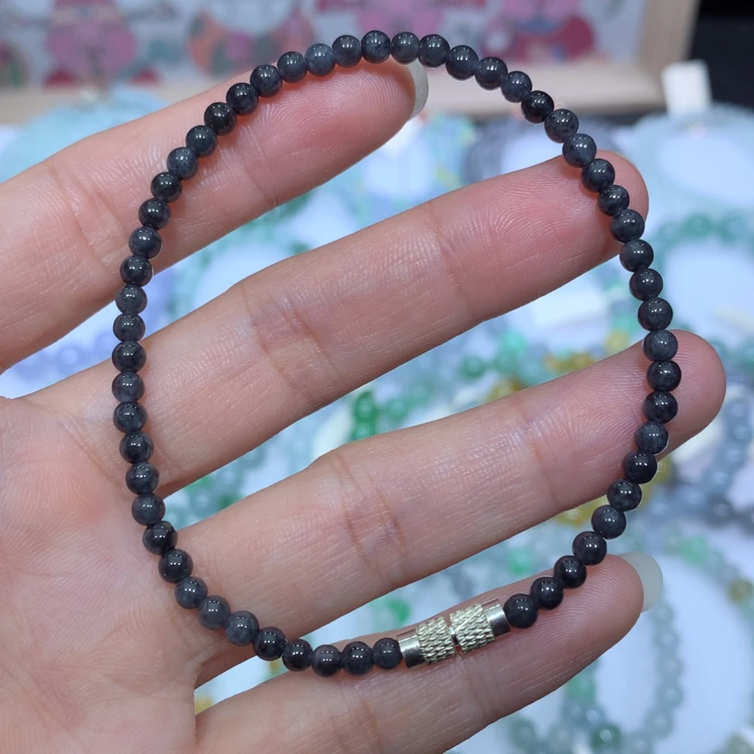 翡翠未镶嵌手链天然