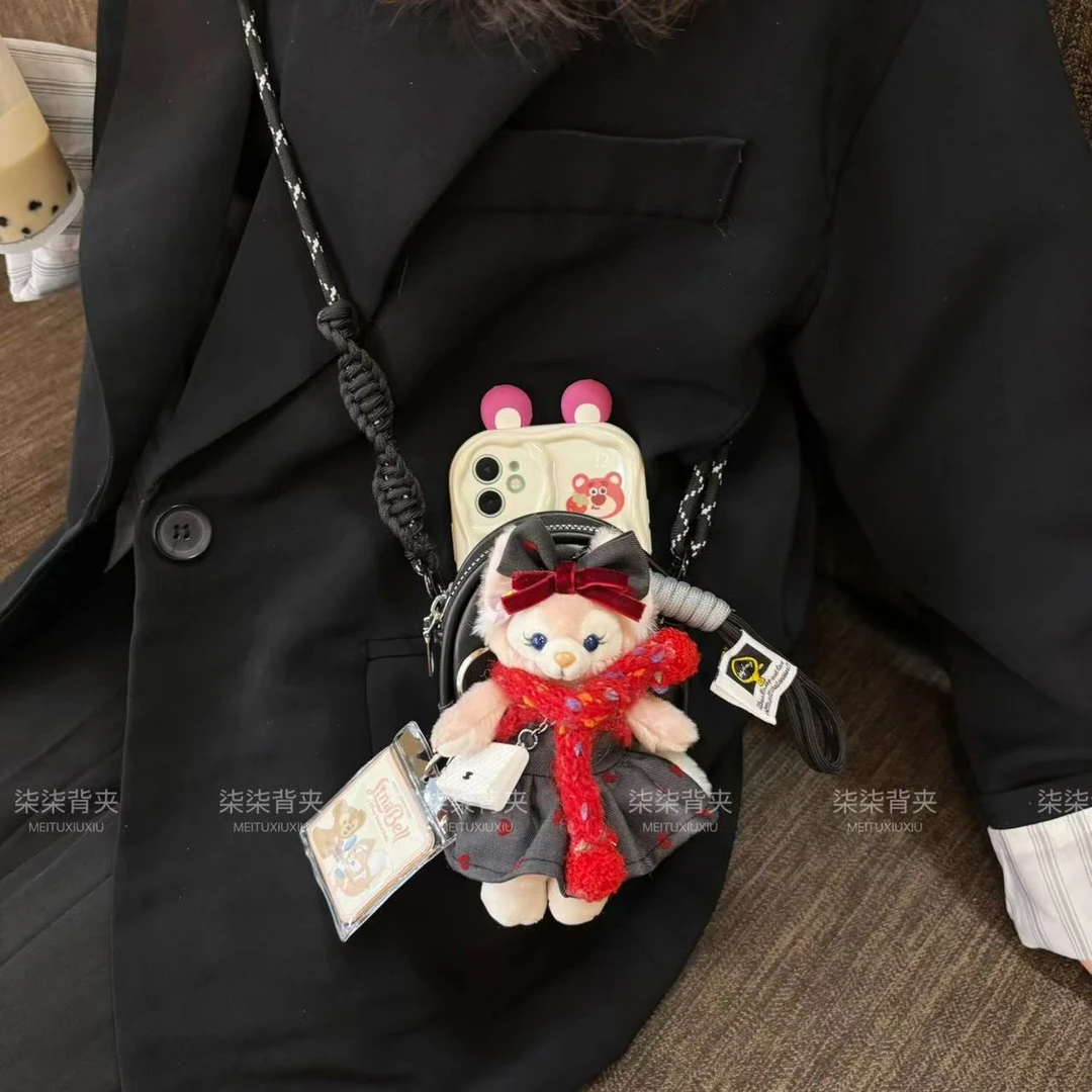 【手机背夹-不含壳】红贝尔公仔包款可爱ins手机背夹手机链通用型号