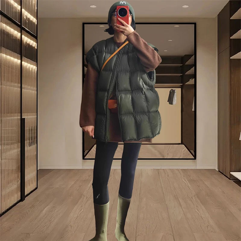 欧货复古棉服马甲女2025秋冬季新款设计感加厚保暖通勤穿搭外套