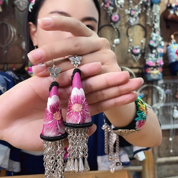 非金属锆石合金耳环