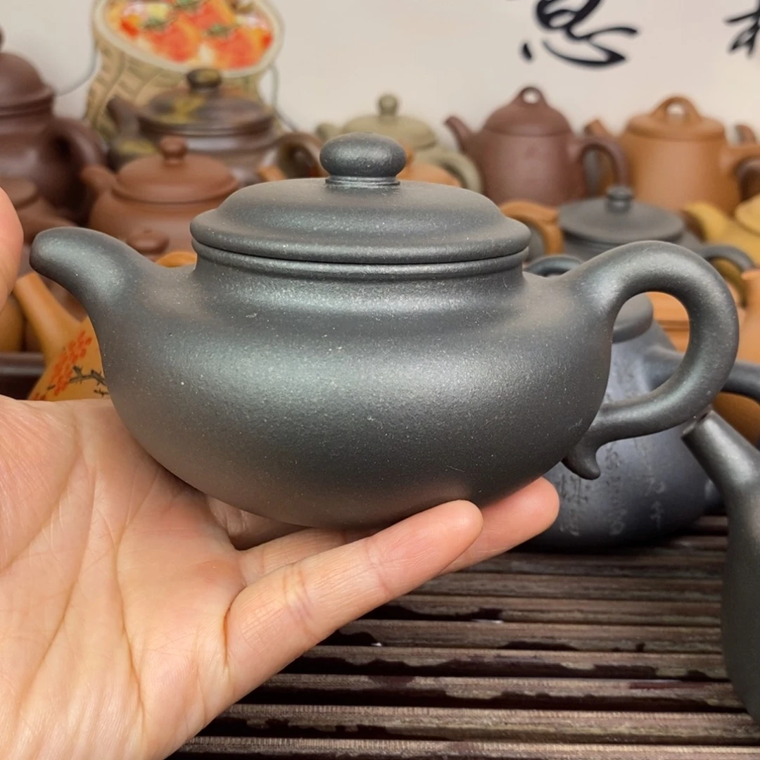 茶壶紫砂200cccc深井紫泥还原烧微瑕