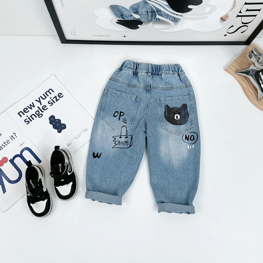 男童裤子春夏款儿童牛仔裤2025新款春装潮 JH017 悠悠童话童装