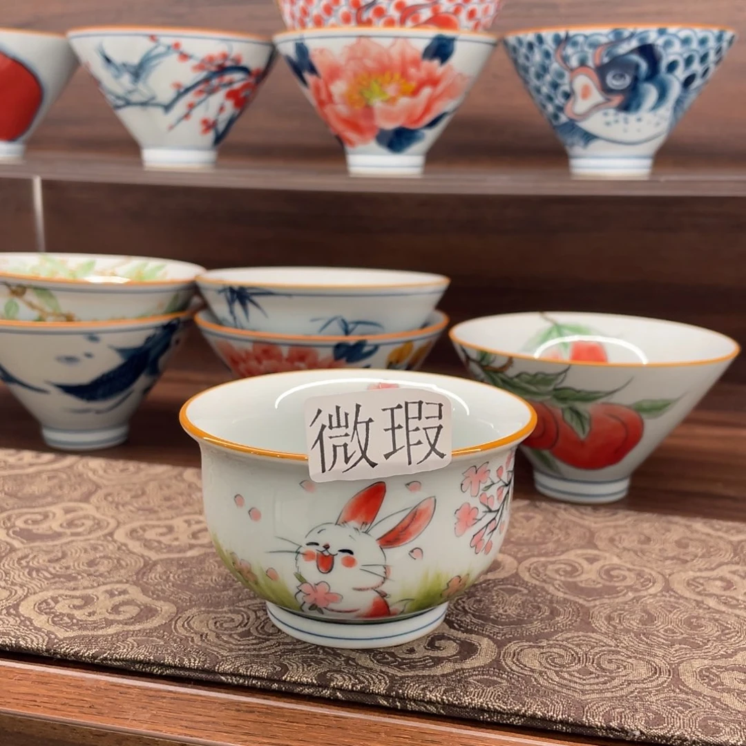 有瑕釉下彩纯手绘