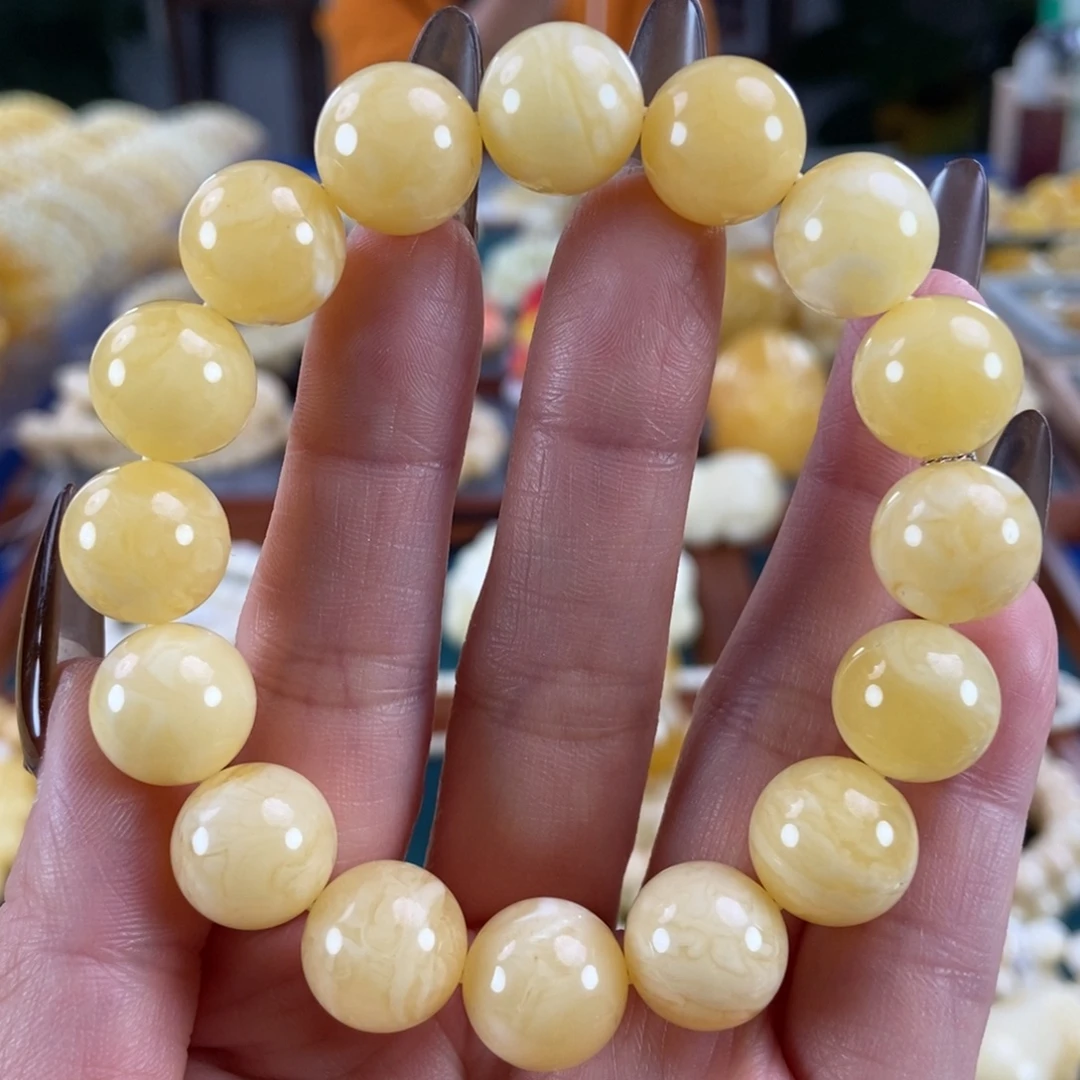 琥珀未镶嵌珠宝奇石13圆珠20.05
