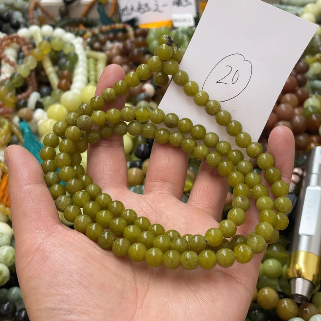 蛇纹石玉手链未镶嵌