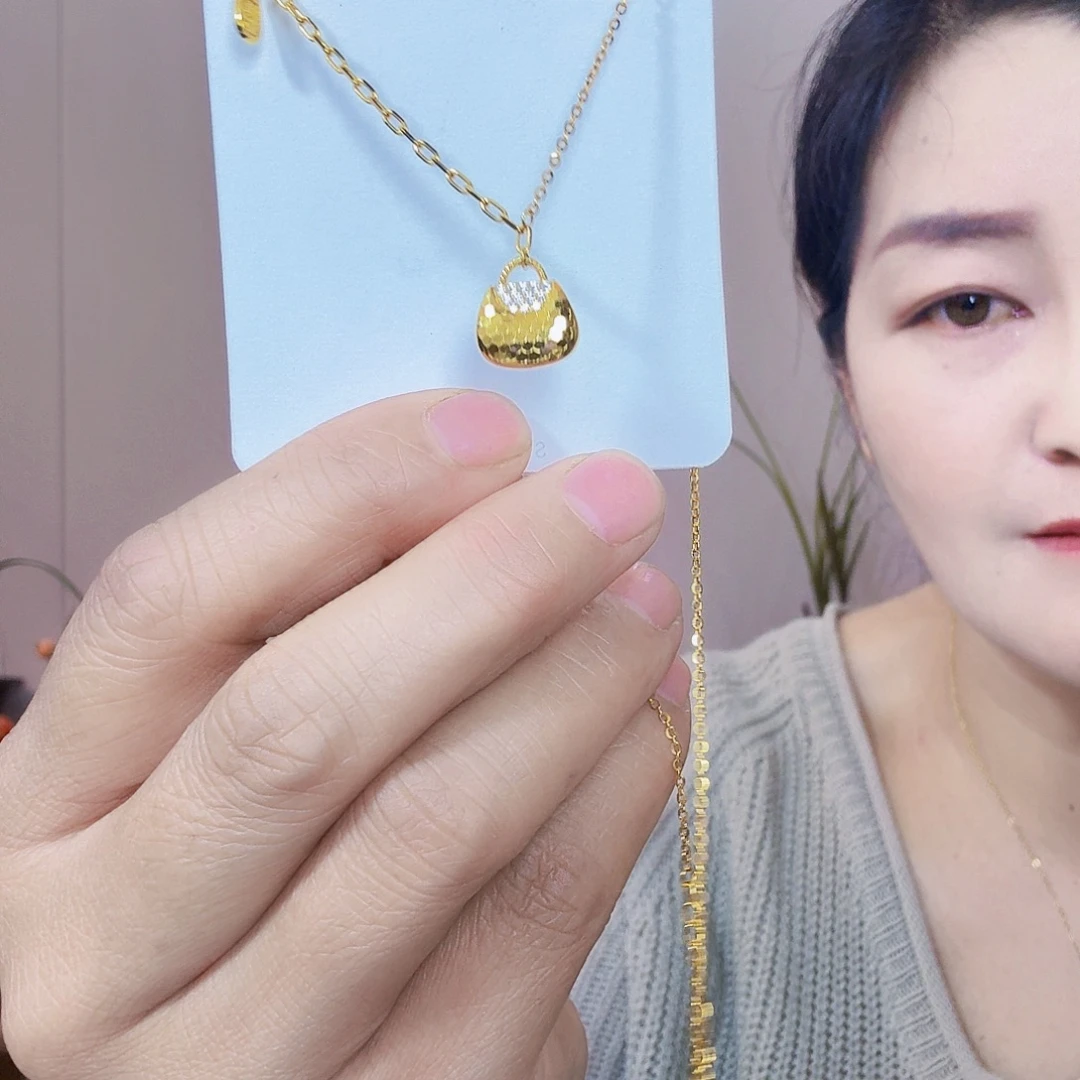925银珐琅纯银百搭项链