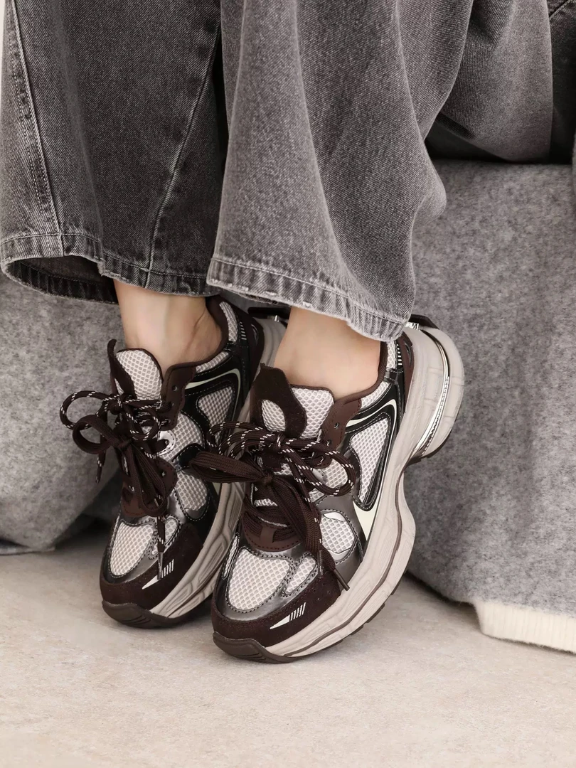 Q48复古厚底增高老爹鞋2024秋冬新款时尚圆头系带舒适运动休闲鞋