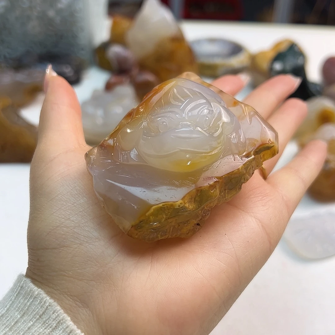 玛瑙/玉髓未镶嵌项链