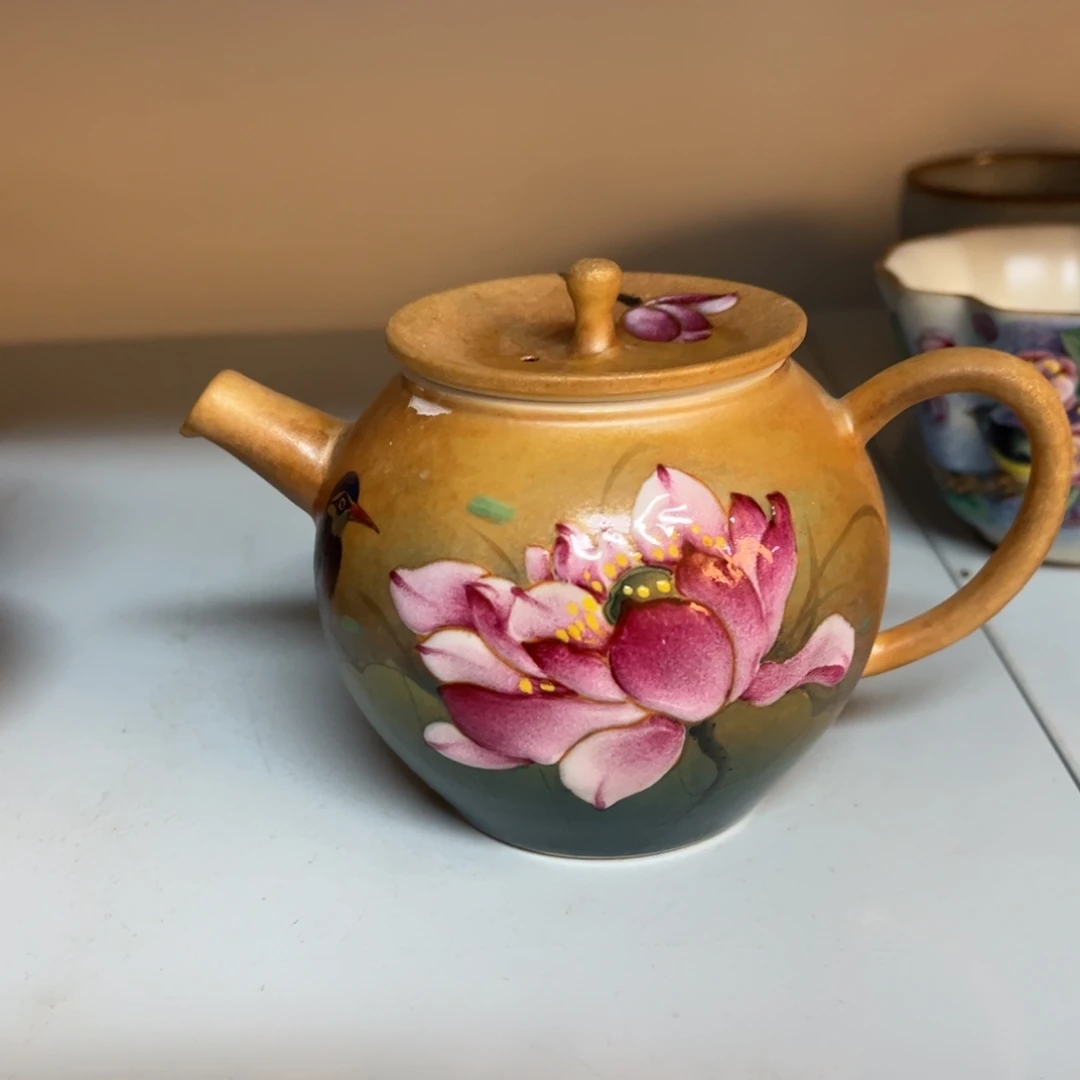 杯柴烧手工手绘陶瓷
