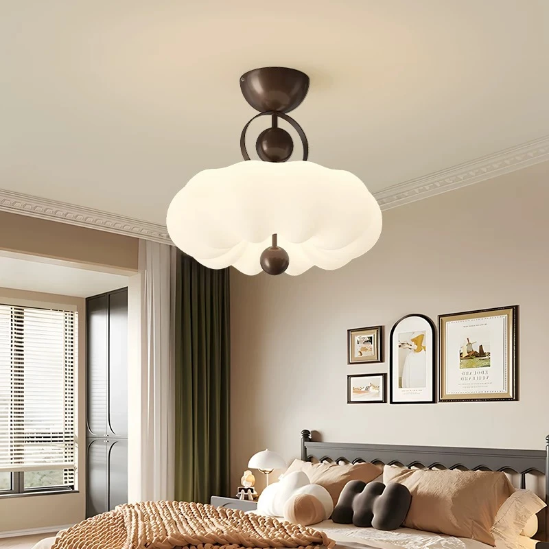 法式中古卧室灯吸顶灯新款南瓜南洋风复古主卧书房间浪漫艺术灯具