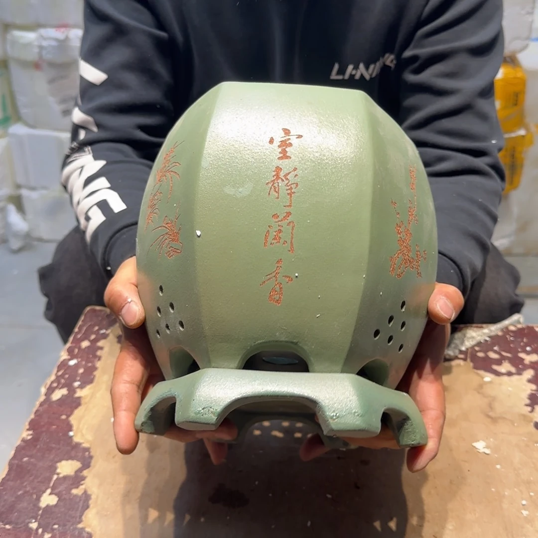 紫砂花盆口径18 15高度21
