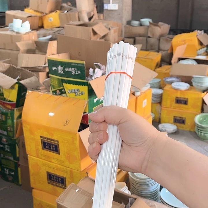 瓷片白瓷，，陶瓷筷子十双，包邮