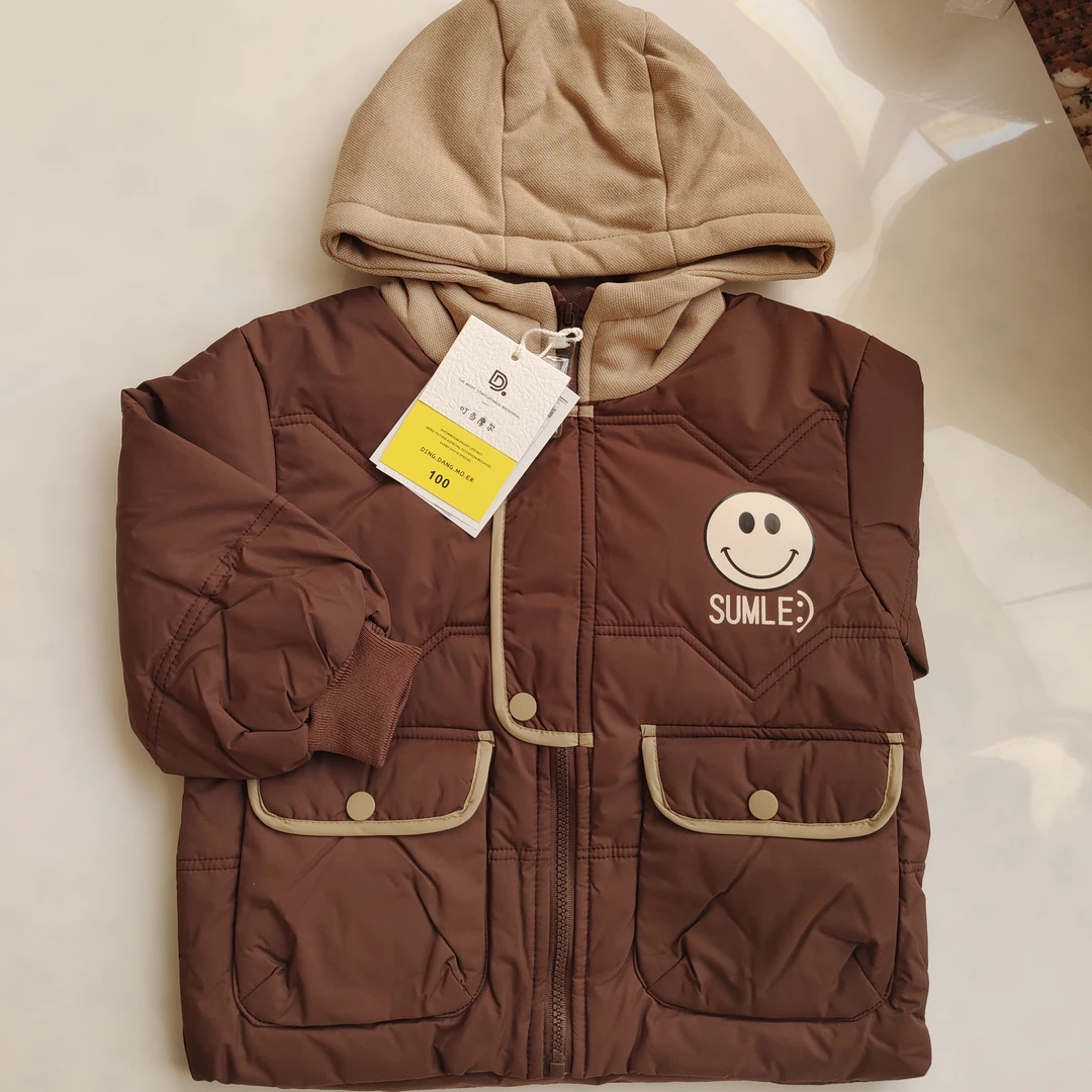 2025秋冬新款儿童服男童女童棉衣中小童宝宝外套叮当摩尔笑脸款