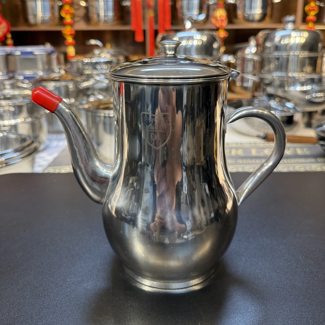 BH/不锈钢油壶1500毫升安士壶厨房滤油瓶渣储油罐家用商用