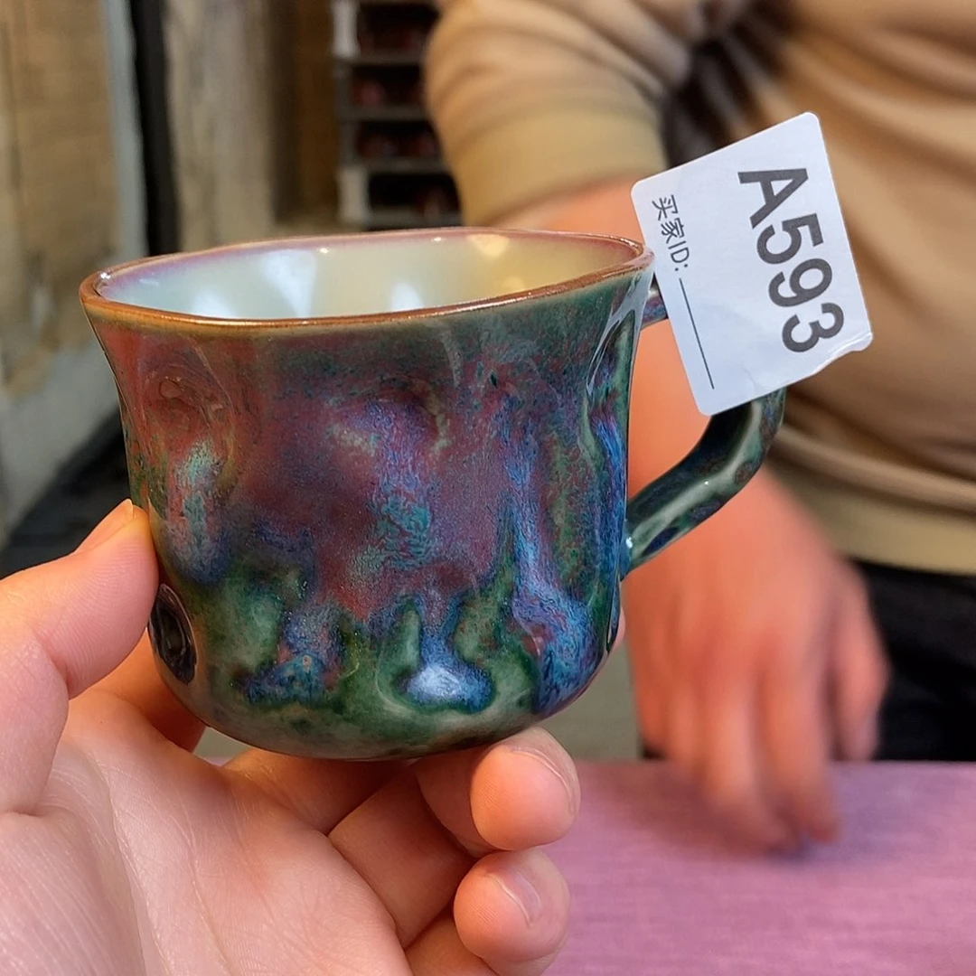 瓷片钧瓷主人杯杯