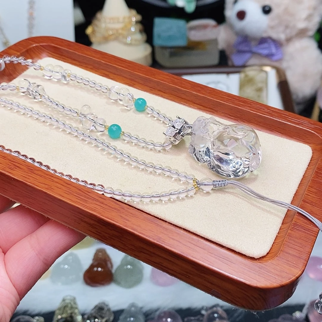 未镶嵌水晶吊坠(赠链)