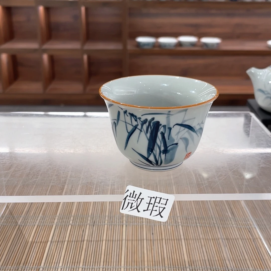 微瑕釉下彩纯手绘
