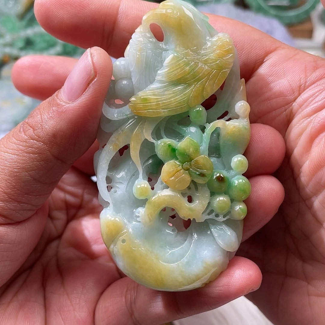 颈饰未镶嵌翡翠翡玉缘翡翠