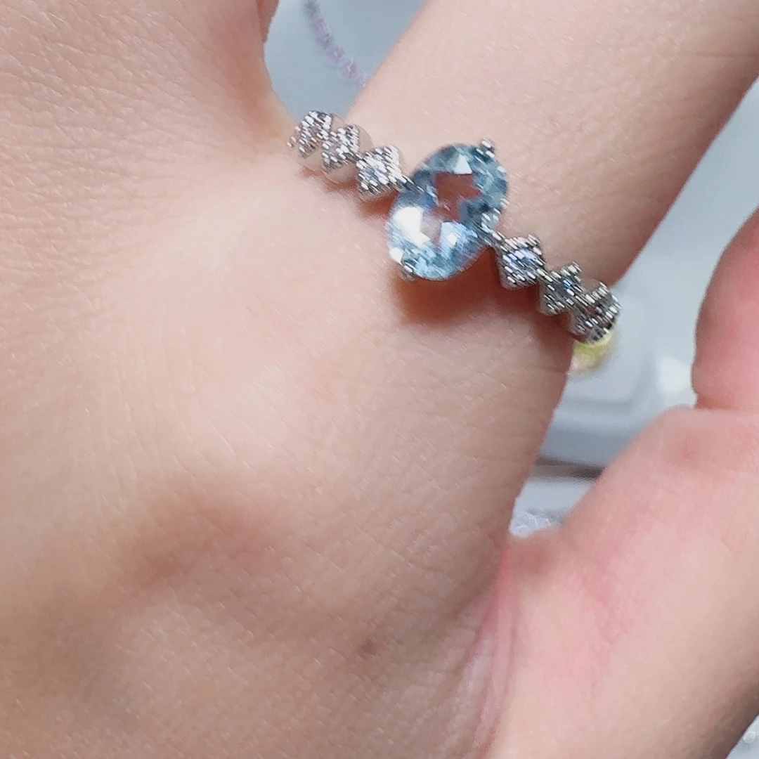 吊坠925银合成立方氧化锆戒指