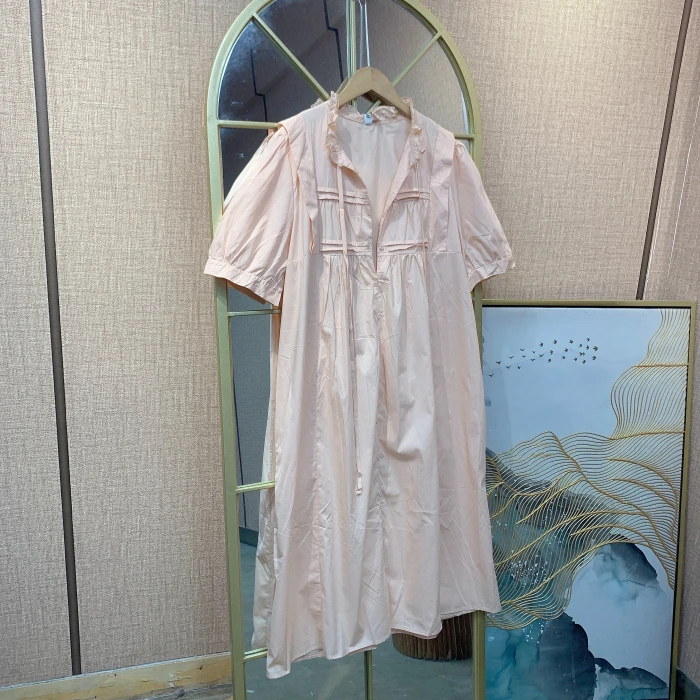 CQ123孕妇粉色连衣裙 2XL120-150 小脏