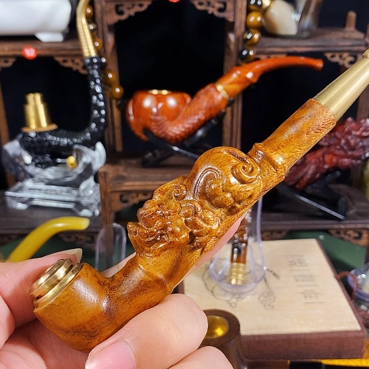 高端定制金丝楠烟嘴