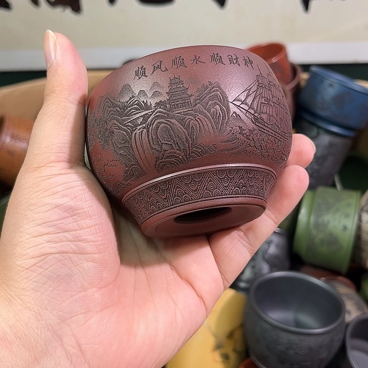 茶杯紫砂全手工紫砂主人杯