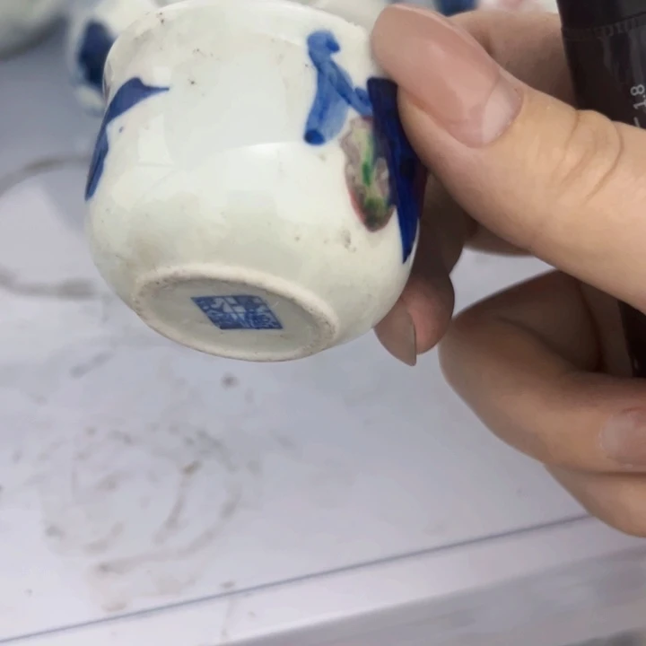 景德镇陶瓷高温手绘画片随机