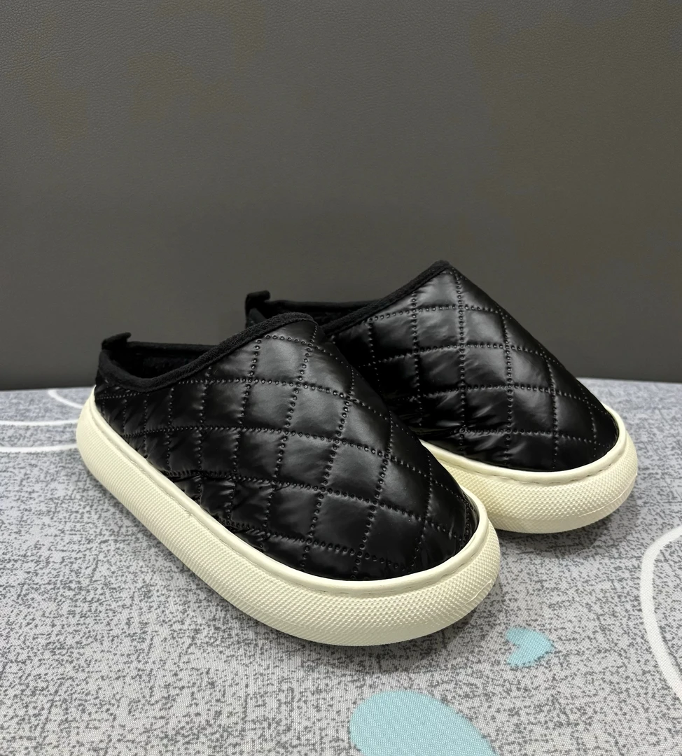 防臭加绒棉拖鞋男女款冬季室内家居防滑保暖厚底情侣拖鞋TX001