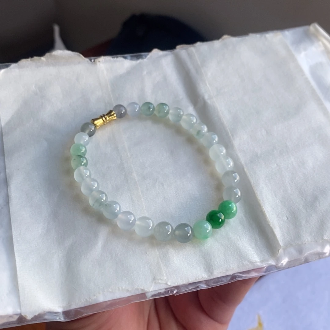定制翡翠未镶嵌26 缅甸翡翠A货卡6.8