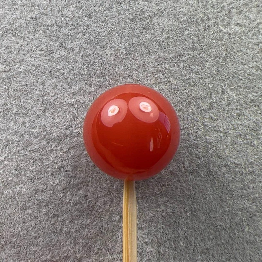 未镶嵌12.2mm圆珠南红玛瑙