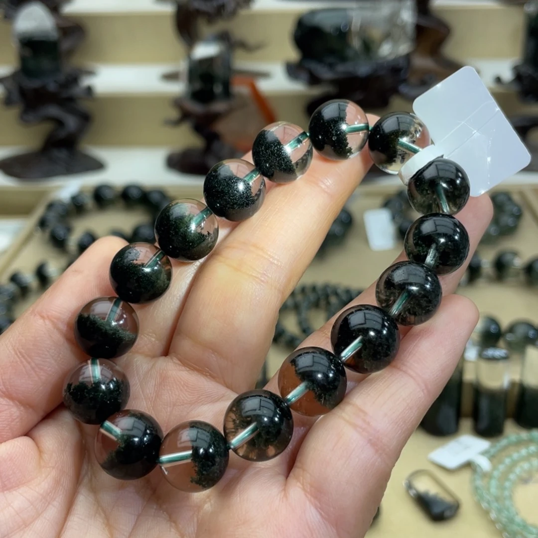 水晶手链未镶嵌崔绿幽灵手链