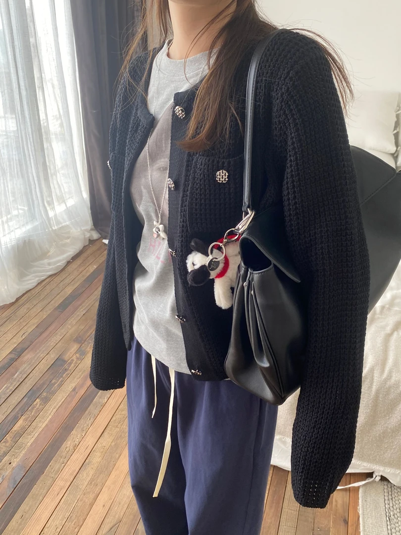 「ZDY」1126#Ins博主jennie 小香针织开衫