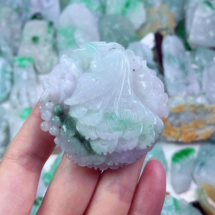 翡翠未镶嵌吊坠(不含链)