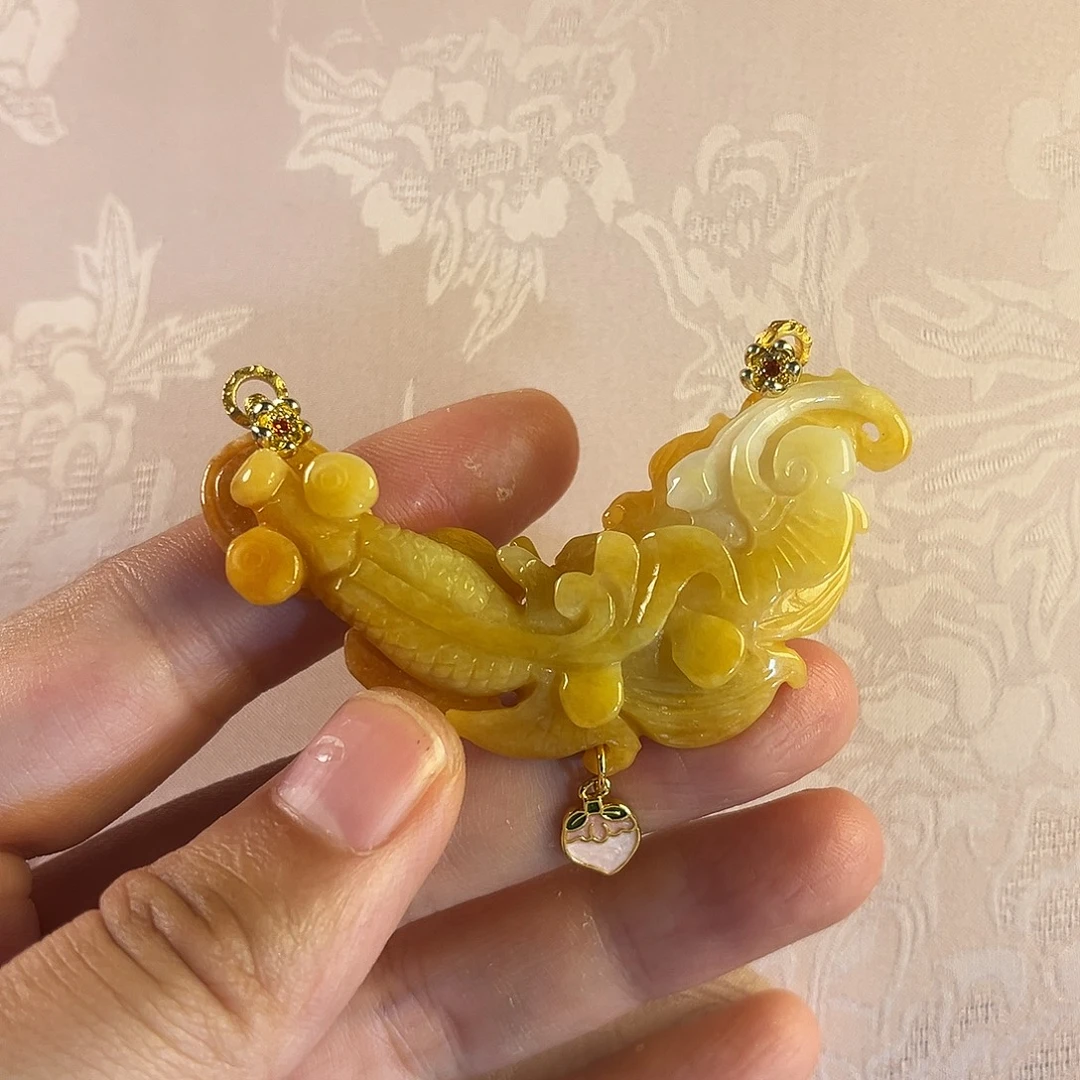 翡翠合金吊坠(赠链)