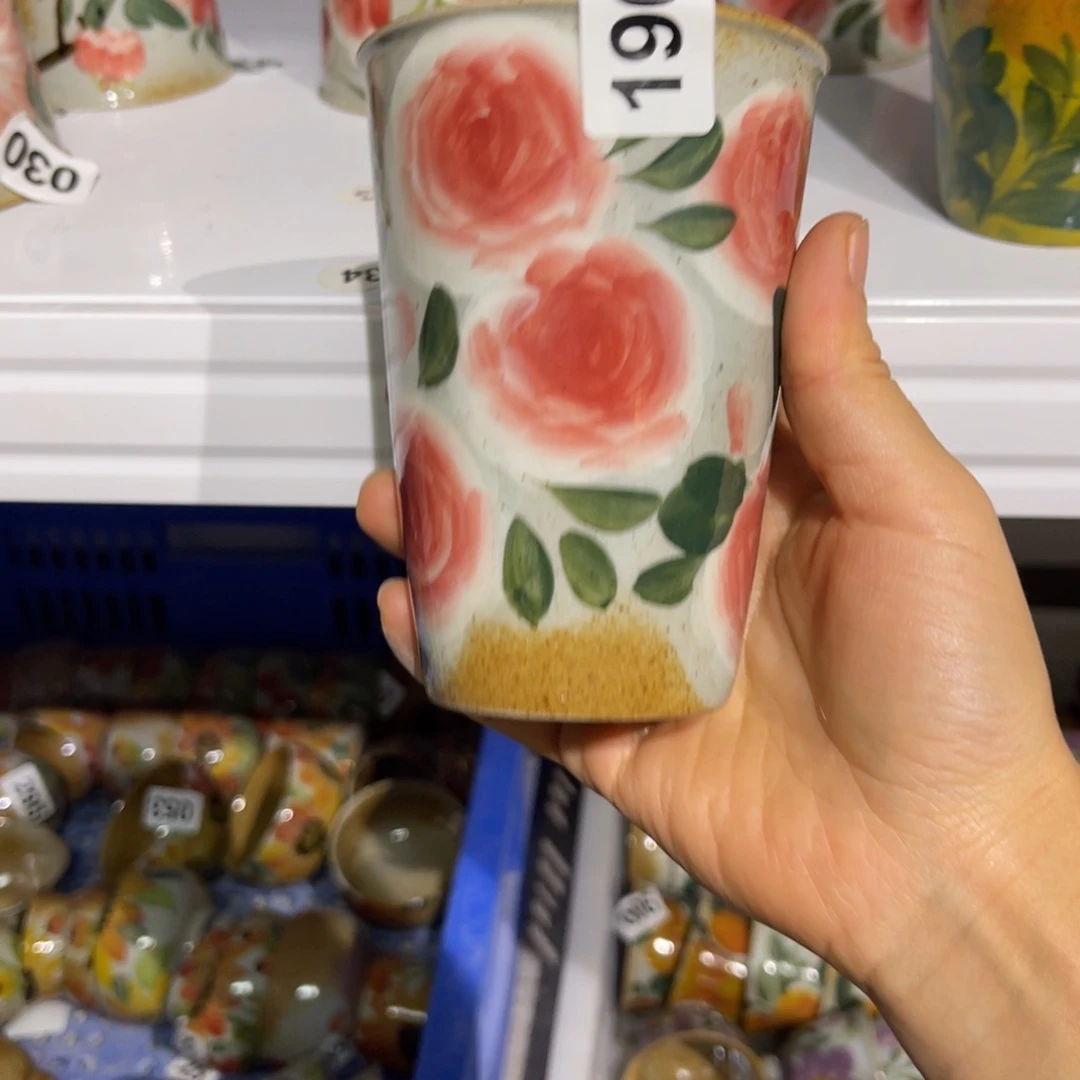 壶素浅陶瓷手工手绘