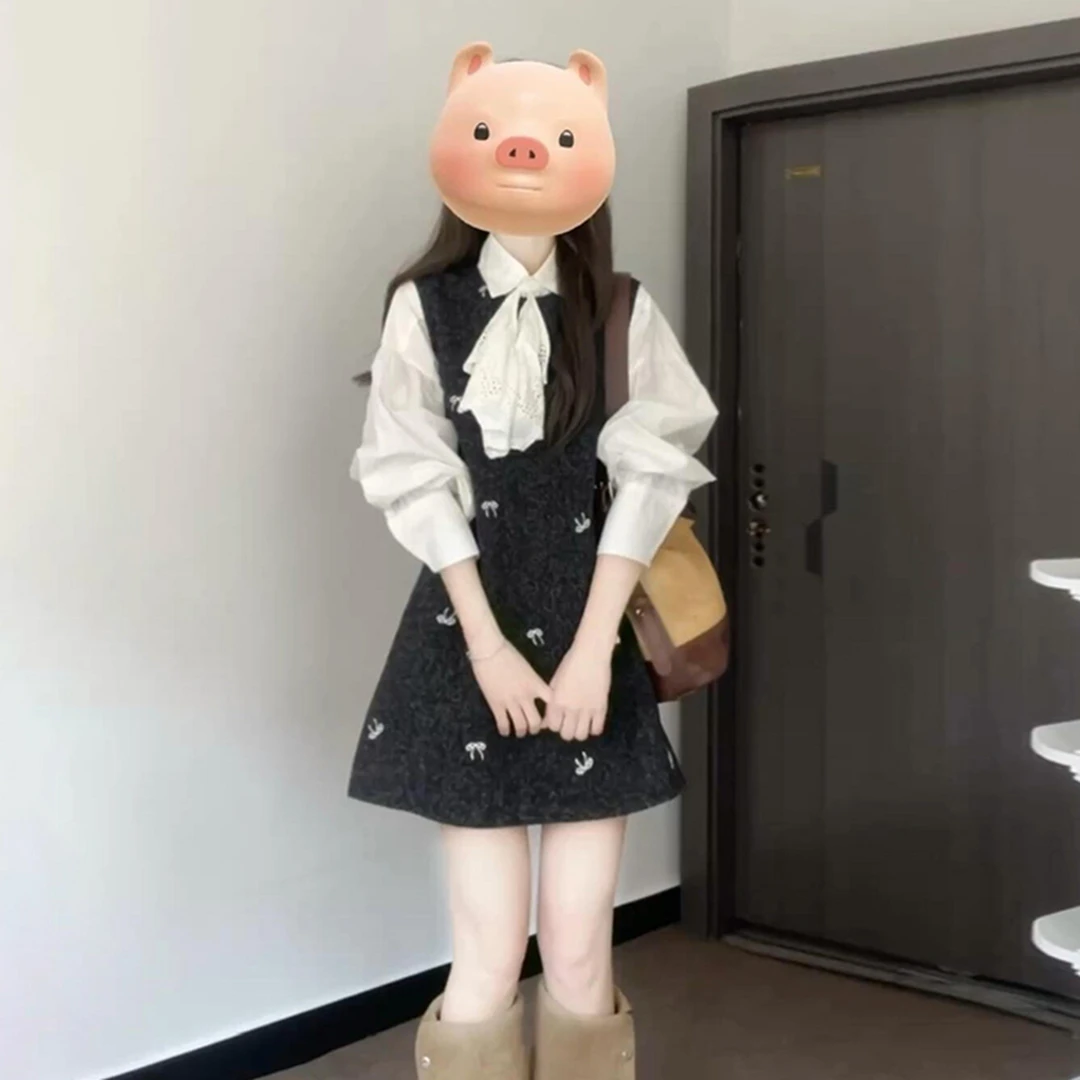 早秋女2025新款背心连衣裙子开春季穿搭一整套小香千金风套装爆款