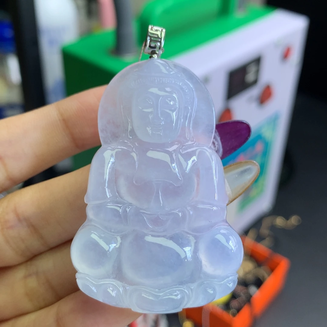 颈饰18K金镶嵌翡翠