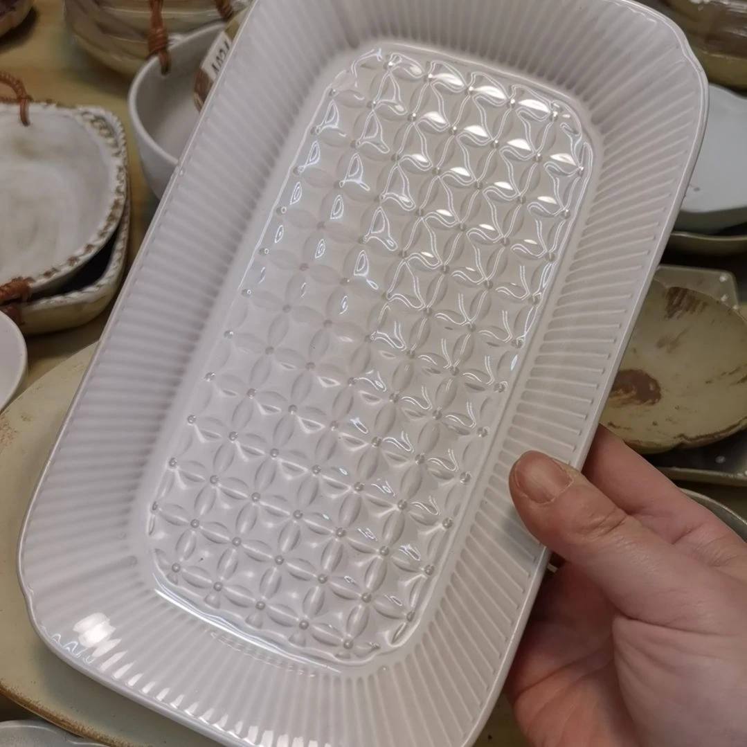 瓷片微瑕奈良长盘三个一组