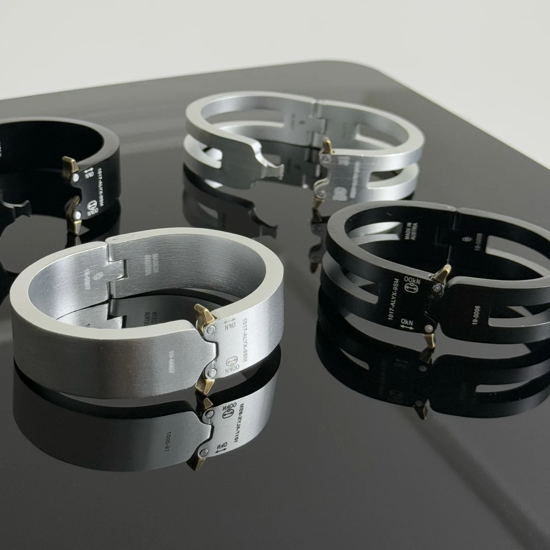 合金手镯 欧美时尚百搭个性潮人先锋机能太航空铝情侣手镯小众