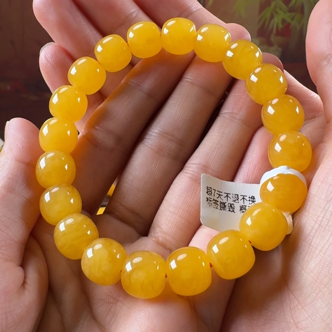 蜜蜡毛衣链未镶嵌