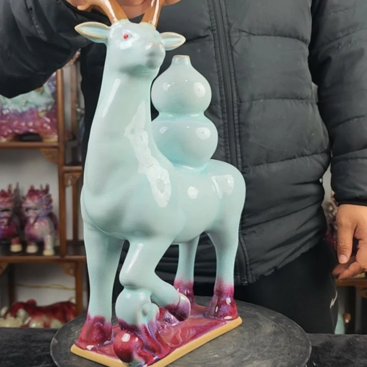 摆件神后镇钧瓷摆件