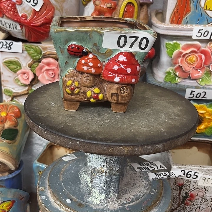 粗陶材质多肉花盆