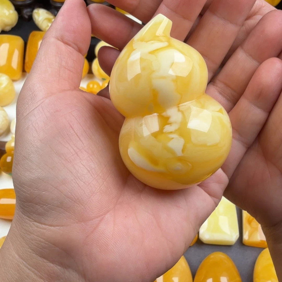 琥珀未镶嵌颈饰纯天然琥珀蜜蜡