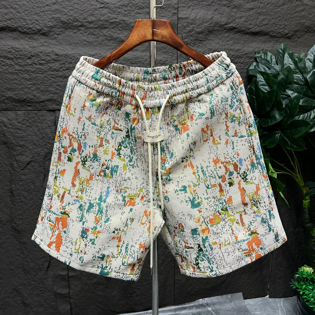 2025夏季新款《调色盘》软糯重磅多种纱线挺廓有型五分短裤