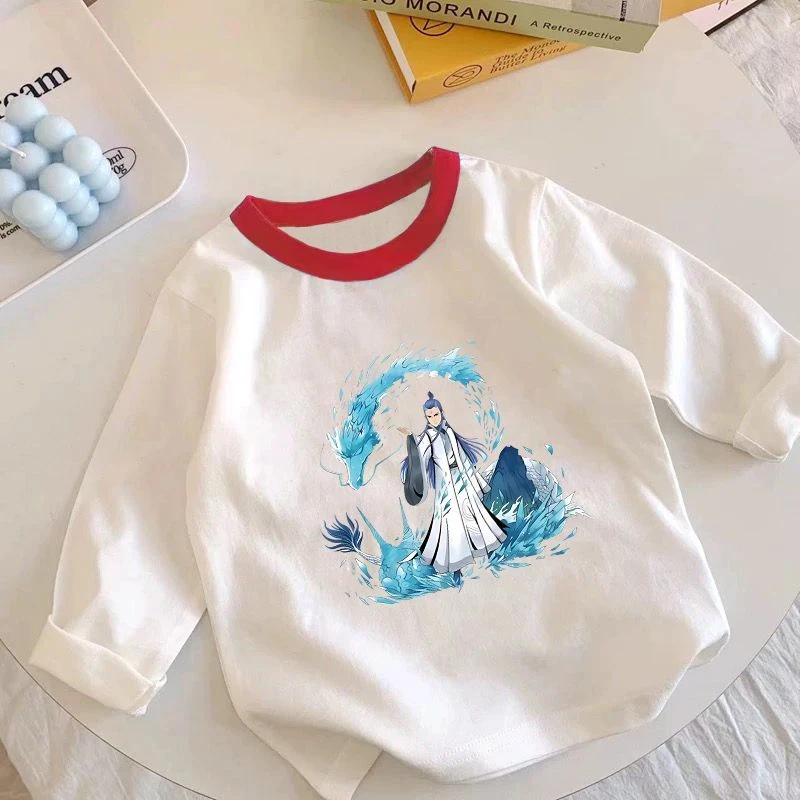 儿童2025春秋季纯棉长袖T恤男女童新款哪吒打底衫宝宝洋气上衣服