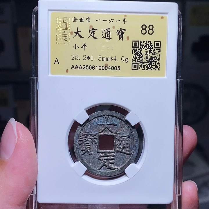 铜瀚海文物A大定通宝4005白铜