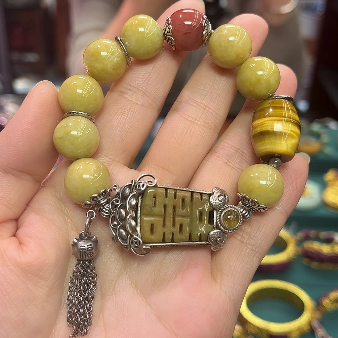 翡翠未镶嵌手链福利款翡翠多宝手链