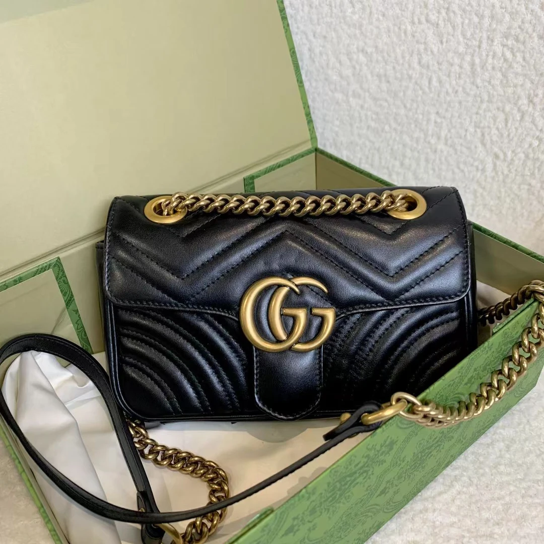 99新 GUCCI/古驰 壹臻/黑金马蒙22 43281629