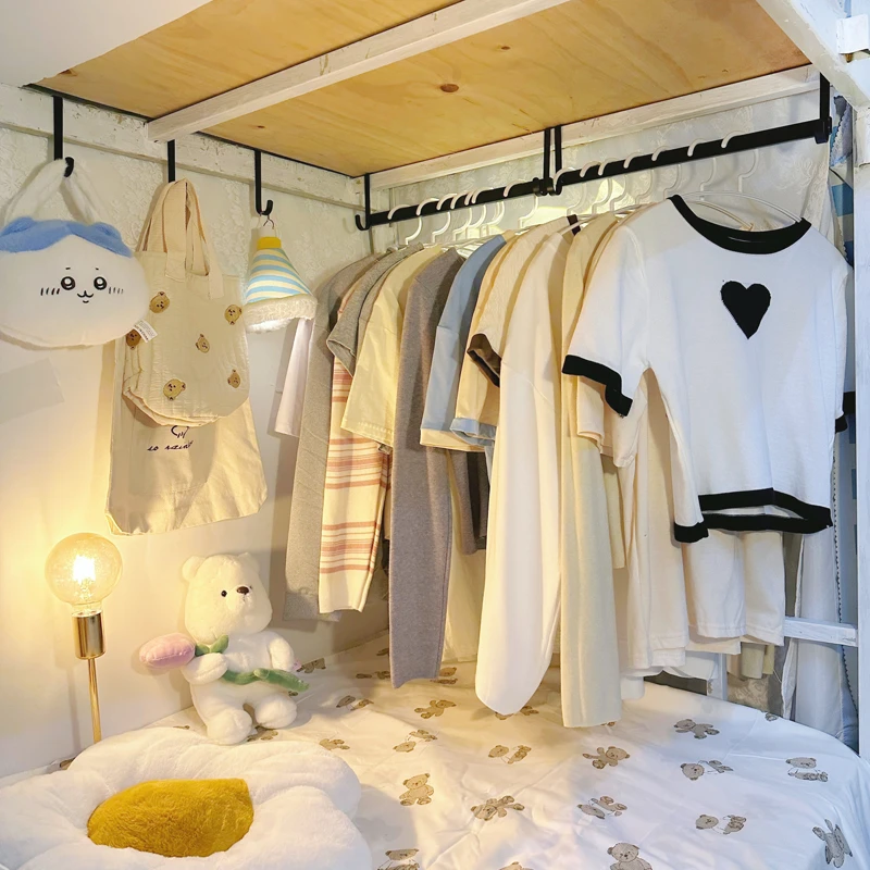 宿舍挂衣神器上铺挂衣服挂钩大学生寝室床边挂衣钩床头床上挂衣架