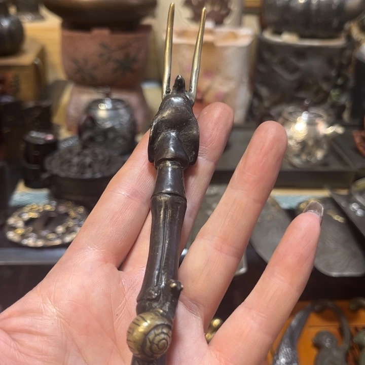 铜中古工艺品摆件